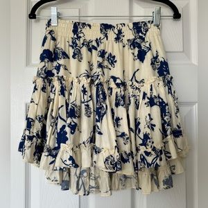 MISA LOS ANGELES Floral Marion Skirt in Size Small